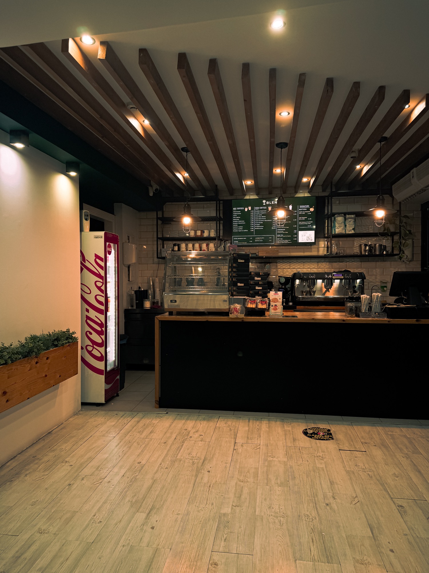 The coffee counter inside Blend